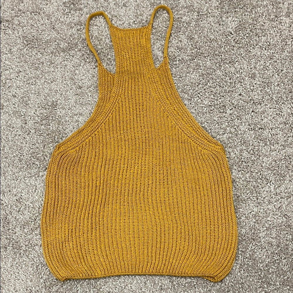 NWOT Love Tree Knit Razorback Top - Picture 5 of 7